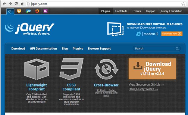 go to jQuery